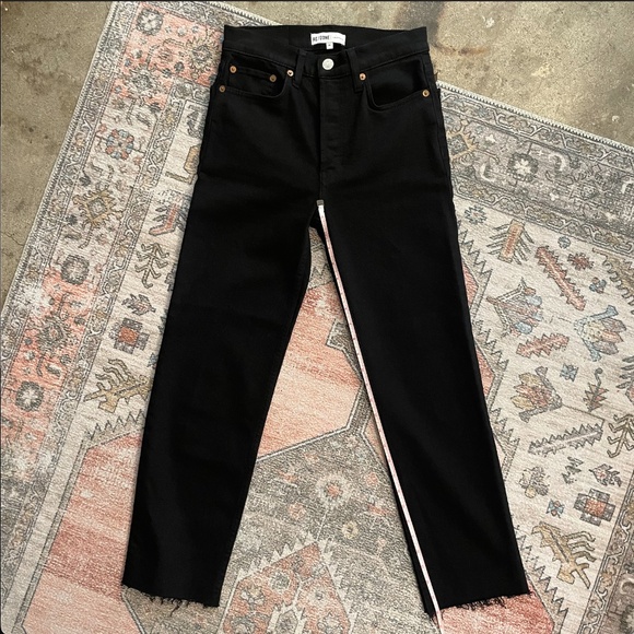 Re/Done Comfort Stretch High Rise Stove Pipe - Size 26 - Picture 15 of 16